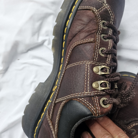 Doc Dr Martens Industrial Gunby Leather Steel Toe Work Shoes Womens 11 Men’s 10 - Picture 5 of 7
